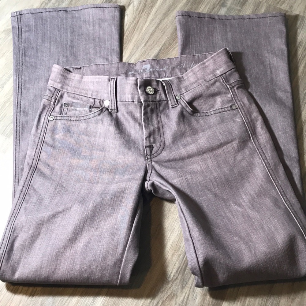7 for all Mankind purple bell bottom jeans